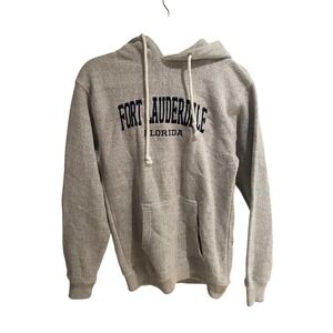 Comfortex USA Fort Lauderdale Florida Gray Hoodie Sweatshirt Womens Medium